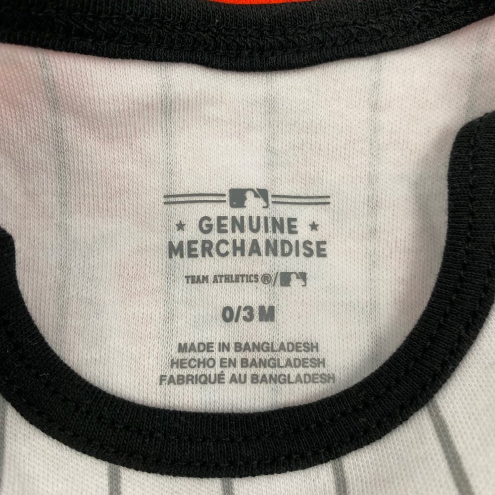 Baltimore Orioles White Orange Black Infant Baby Girl Bodysuits 0-3M 3-6M 18M - Picture 7 of 15